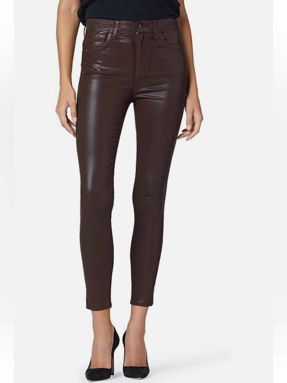 Joe’s Jeans - Charlie High-Rise Skinny Ankle Jeans - Dark Brown - Size 26